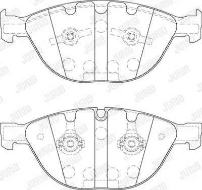 JURID 573150JC Fren Balatası E-65-66 Ön    60/61/63/64    M5/M6 GM 34116774258