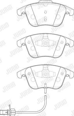 JURID 573258J Fren Balatası Vw A4,A5 2008 >  Ön  314x25 GM 8K0698151F