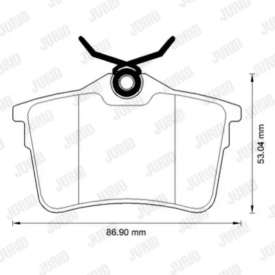 JURID 573289J Fren Balatası Peugeot Partner/Berlıngo 07>  Arka GM 1623180680