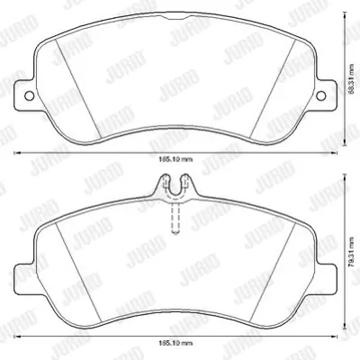 JURID 573321JC Fren Balatası 204 Ön   (4 Matıc)  Glk GM A0054206320