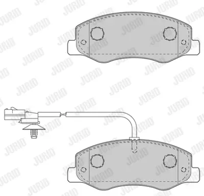 JURID 573358J Fren Balatası Opel Movano B/Master Iıı 2.3d Arka   GM 4406000Q2J, GM 440608697R, GM 95521680