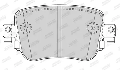 JURID 573603J Fren Balatası Vw Caddy Octavia A1 Arka 2015- GM 101442169, GM 13237750, GM 13237751, GM 13237753, GM 1605185, GM 1605186, GM 1605232, GM 1605236, GM 1605265, GM 1605317