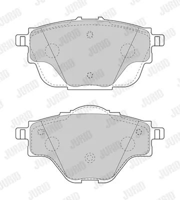 JURID 573622J Fren Balatası Opel Grandland X/Psa  (290 Mm) Arka 1609000980, 95525386