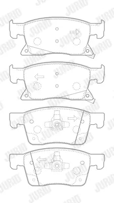 JURID 573702J Fren Balatası Opel Astra K   (300 Mm)  Ön 13478301