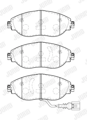 JURID 573838J Fren Balatası Vw Arteon Kodiaq Tıguan Ön 2017> 1la GM 1610814180, GM 1612910380, GM 2473803, GM 3C0698151E, GM 3C0698151F, GM 3C0698151G, GM 3C0698151H, GM 3C0698151L, GM 3C0698151M, GM 3Q0698151