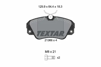 TEXTAR 2136801 Fren Balatası Opel Omega B  2.5-3.0  Ön GM 1605932