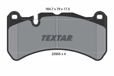 TEXTAR 2395501 Fren Balatası 171/209 Ön  Clk/Slk  Amg 55 GM 2395501, GM 34205120, GM 3420512067, GM 4230230, GM 43022TL1G01, GM 44204420, GM 4420442067, GM 44205020, GM 54203920, GM 5420392041