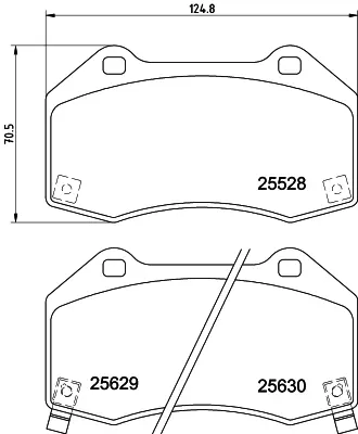 TEXTAR 2552801 Fren Balatası  Opel Corsa D 07>  Opc 1.6 Turbo Ön GM 95515503