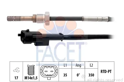 FACET 22.0128 Oksijen Sensörü Chev.Cruze/Captıva C140  2.0d P1 GM 96868940