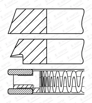 GOETZE 08-102500-00 Sekman Volvo GM 31401114