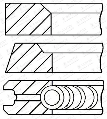 GOETZE 08-182700-00 Sekman 117-119 96.50 Mm  450/500        İthal GM A0030303424