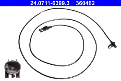 ATE 24.0711-6399.3 Sensör Abs  Spr 906 Arka Sağ GM A9069053601