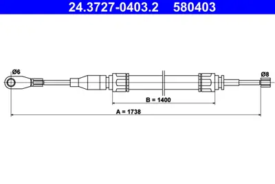 ATE 24.3727-0403.2 El Fren Teli 123 Ön GM A1234200285