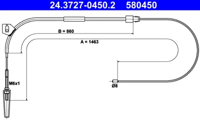 ATE 24.3727-0450.2 El Fren Teli 414 Vaneo Ön GM A4144200185