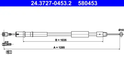 ATE 24.3727-0453.2 El Fren Teli  Vıano 639 Arka  Sol GM A6394203585