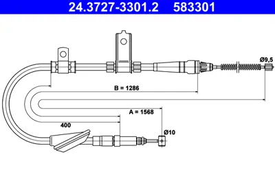 ATE 24.3727-3301.2 El Fren Teli Freelander I Arka Sağ/Sol GM SPB101310