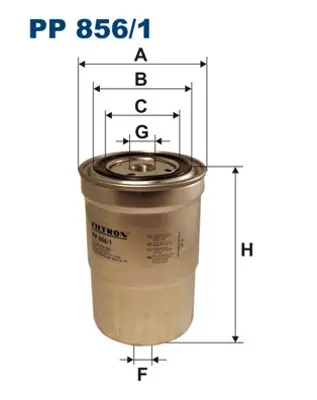 FILTRON PP 856/1 Yakıt Filitresi GM 132525, GM 132526, GM 19266443, GM AY500MT003, GM DFF053024, GM FC15090, GM J1335050, GM K02423570, GM K05423570, GM ME132525