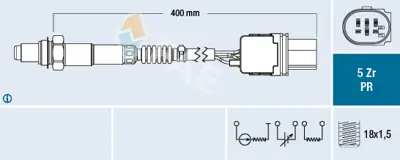 FAE 75071 Sensör Lambda E-87/90/91/92/93  F-20/21/30 N-47 N GM 13627791600