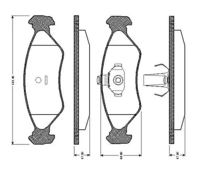 BOSCH 0986TB2159 Fren Balatası O Fıesta Iv 95-02 Ka 96-08n 1006505 1010502 1013581 1013843 1013846 1018348 1019598 1030601 1042687 1042688