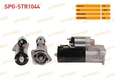 SPAGO SPG-STR1044 Mars Motoru 12v/1.8kw 9 Dıs Cw (Str6532) Volkswagen Passat 1.9 Tdı 1996-2000/ Audı A4 1.9 Tdı 2000-2 SPGSTR1044