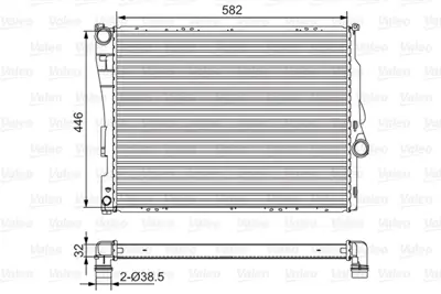 VALEO 701523 Motor Su Radyatoru Bmw E46 Z4 E85 M52 M54 M57 Klimalı Manuel 17119071519