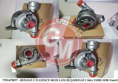 GUA 40609 Turbo Sarj Fluence Megane Iıı Laguna Iıı Qashqaı 1,5 Dcı K9k 110 Bg GM 40609