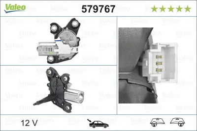 ZENON PE6097A Silecek Motoru Arkapartner Tepe-Berlıngo 1.6 Hdı [3months] 08->15 3552669 6405LP 9840123780