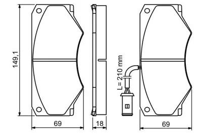 VALEO 670369 Fren Balatası On Iveco Daıly 2.5d 35.12 01 90 - 01 96 14201420 1506566 15867042 15868942 1902469 1903383 1906040 1906062 1906243 1906430