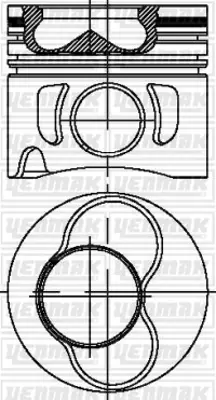 YENMAK 31-04320-000 Pıston+segman Std (79.51mm) (3.-4. Pıstonlar) Caddy Iıı Golf Iv-V Bora Jetta Iıı Beetle Passat Polo 038107101FD