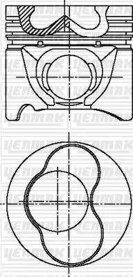 YENMAK 31-04301-000 Pıston+segman Std (79.51mm)  1-2 Pıstonlar Bora Caddy Iı Golf Iıı-Iv Beetle Passat Polo Classıc Shar 038107065AA