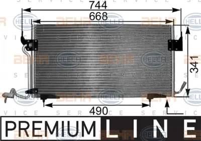 PSA 6455.AW Klıma Radyatoru 6455AW 6455V8 6455W2 6455W4 6455W9 6455X8 6455Y2 6544AW 721M20 8083014