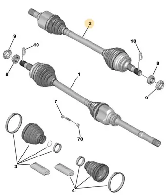 PSA 9825390980 Sag Aks 1647577580 1647577680 9825390980 9825391080 9825392880 9825392980