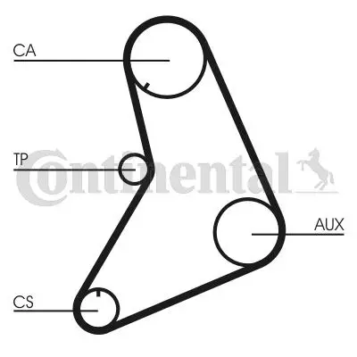 CONTINENTAL CONTITECH CT685 Trıger Kayısı 119x190 Taunus-Sıerra 1,6 119 Ds Gd119lh190  5001 073109119A