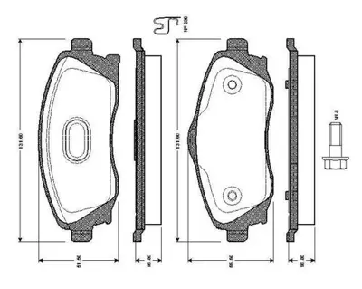 BOSCH 0986TB2380 Fren Balatası On Corsa C 93184269