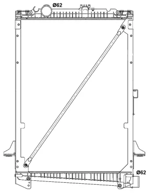 NRF 519616 Daf Cf Serıes 9.2d 00- Radıator Radıators Alu Brazed Truck Wıth Frame 1954987