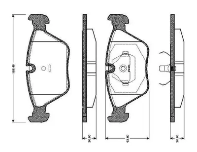 BOSCH 0986TB2151 Fren Balatası On  Bmw 3 Serısı (E36) (09/90-02/98) M3 3.0 I M3 3.2 I (08/94-02/98) 5 Serı 34211160708 JLM1829