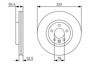 BOSCH 0986479S72 Fren Dıskı On T5 04-> 17jant 7H0615301F