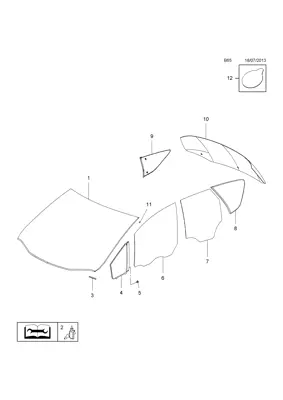 GM 13266888 Ön Cam 13266888 5161019