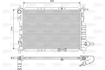 VALEO 701598 Motor Su Radyatoru Matız Spark 0.8 1.0 05>         96591475