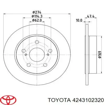 BOSCH 0986479H73 Fren Disk Toyota Corolla Arka 2018- 4243102320