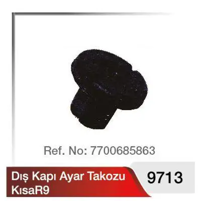 YILMAZ 9713 Kapı Kılıt Takozu Kısa R9 