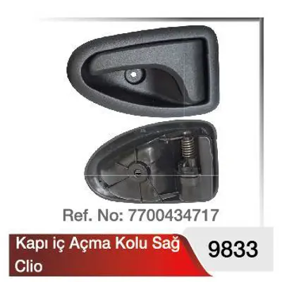 YILMAZ 9833 Kapı Ic Acma Kolu Sıyah Sağ Clıo 