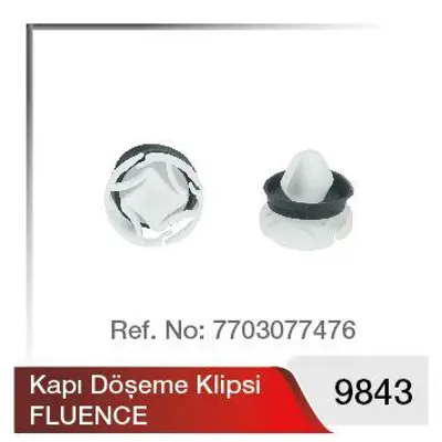 YILMAZ 9843 Kapı Doseme Klıpsı Fluence 