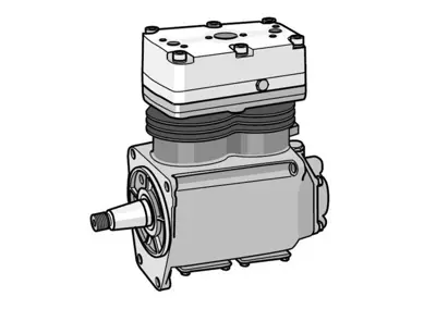 KNORR-BREMSE K095873N00 Hava Kompresör Çıft Kafa Komple Man-Güleryüz Kobra 600 Cc Euro-5 0836loh-E0836loh Lk4939 