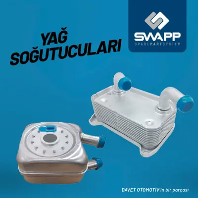 SWAPP 52115 Yag Sogutucu Radyatoru Contalı A3 A4 A5 A6 Q5 Q7 - Altea Altea Xl Exeo Exeo St - Leon Toledo Iı - Fa 038117021E