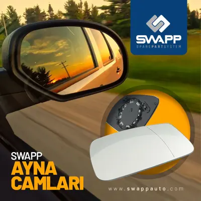 SWAPP 34198 Ayna Camı Sol Manuel Isıtmasız Partner Tepee - Berlıngo Iıı 12> 