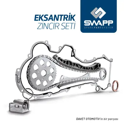 SWAPP 96004 Eksantrik Zıncır Seti 9 Parca Megane Iıı 1.4 Tce 16v H4j 112168 13004ED000 13021ED000 13021EE50A 130241751R 13024CJ00B 13024CJ01B 13024CJ10B 13024ED000 13024ED50A