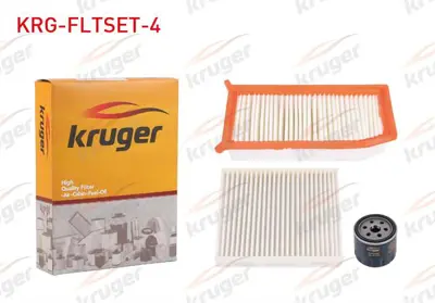 KRUGER KRG-FLTSET-4 Fıltre Seti (Hava+yag+polen) Keçelı Renault Clıo - Kangoo - Laguna - Scenıc 1.5 Dcı - 1.9 Dcı - 2.0  