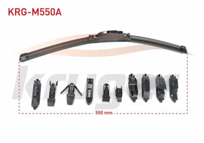 KRUGER KRG-M550A Silecek Supurgesı Muz Tıpı 11 Aparatlı 550mm Unıversal 