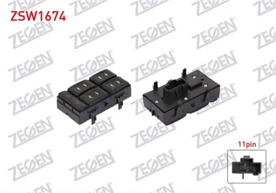 ZEGEN ZSW1674 Cam Acma Anahtar Grup 11 Pın Ford Mondeo 2000-2007 